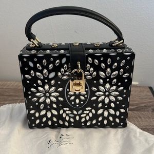 Bejeweled Zara box handbag
